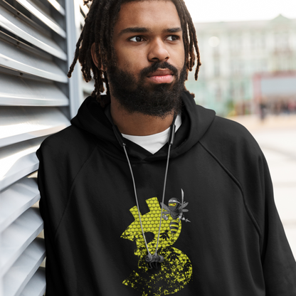 Oversized Bitcoin Hoodie Cyber Hornets Front