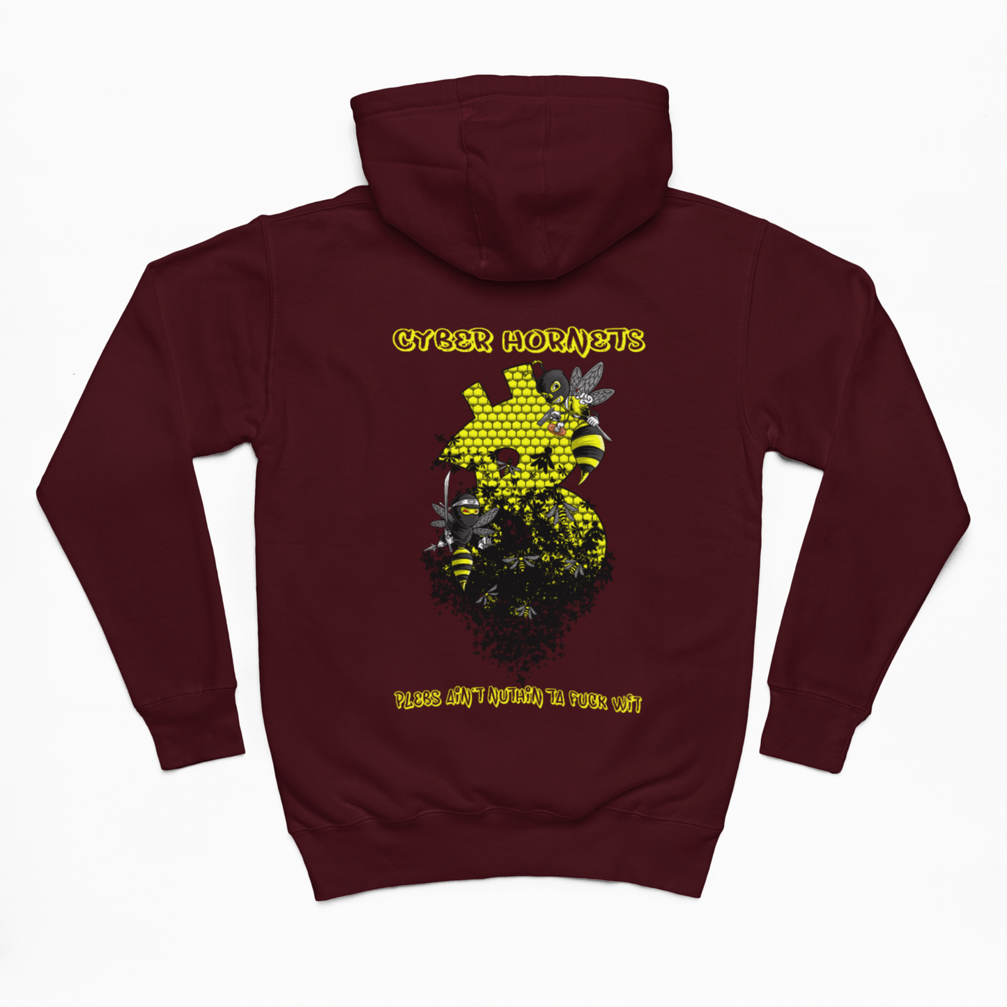 Oversized Bitcoin Cyber Hornets Hoodie