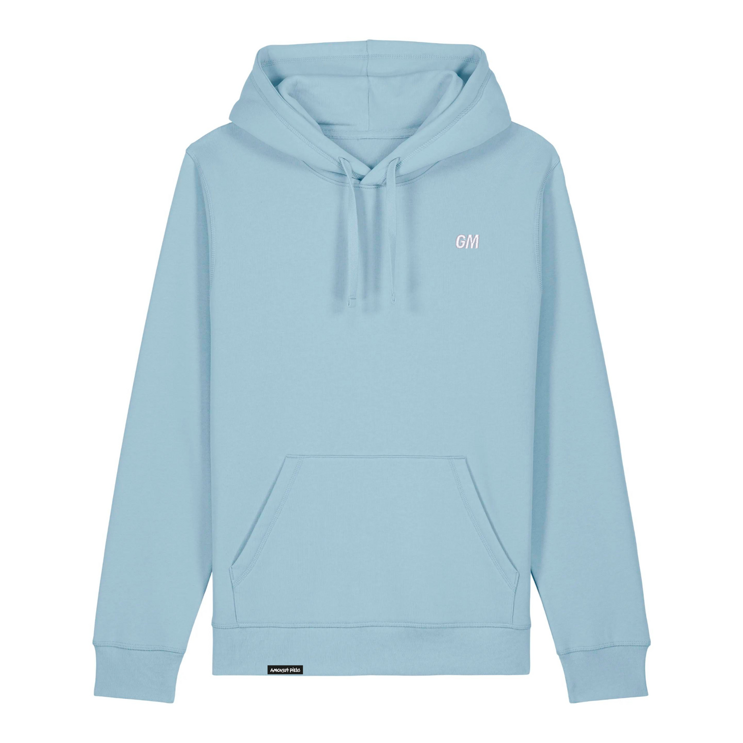 'GM' Regular Fit Hoodie with embroidery