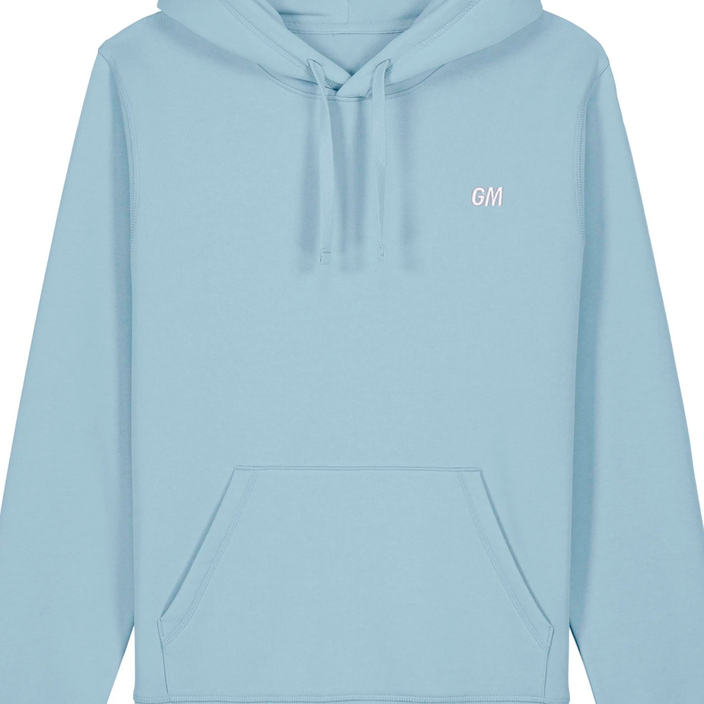 'GM' Regular Fit Hoodie with embroidery