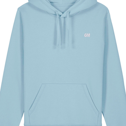 'GM' Regular Fit Hoodie with embroidery