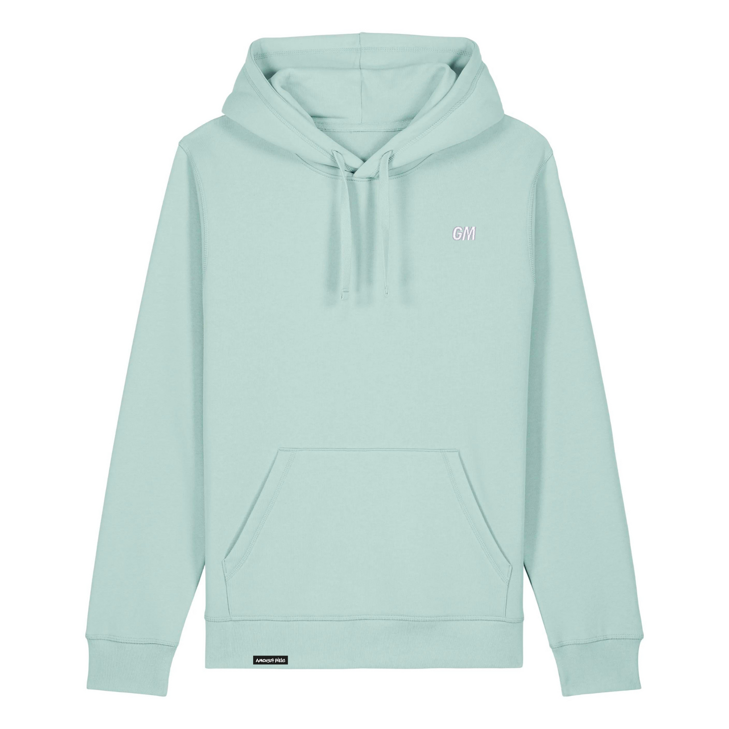 'GM' Regular Fit Hoodie with embroidery