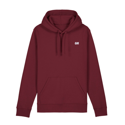 'GM' Regular Fit Hoodie with embroidery