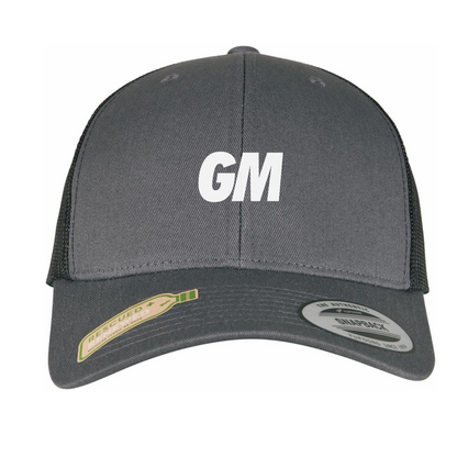 'GM' Trucker Cap White Print