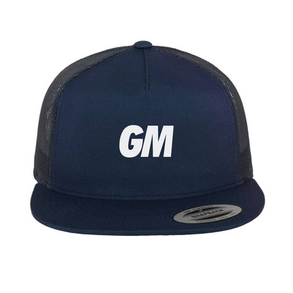 'GM' Trucker Cap White Print