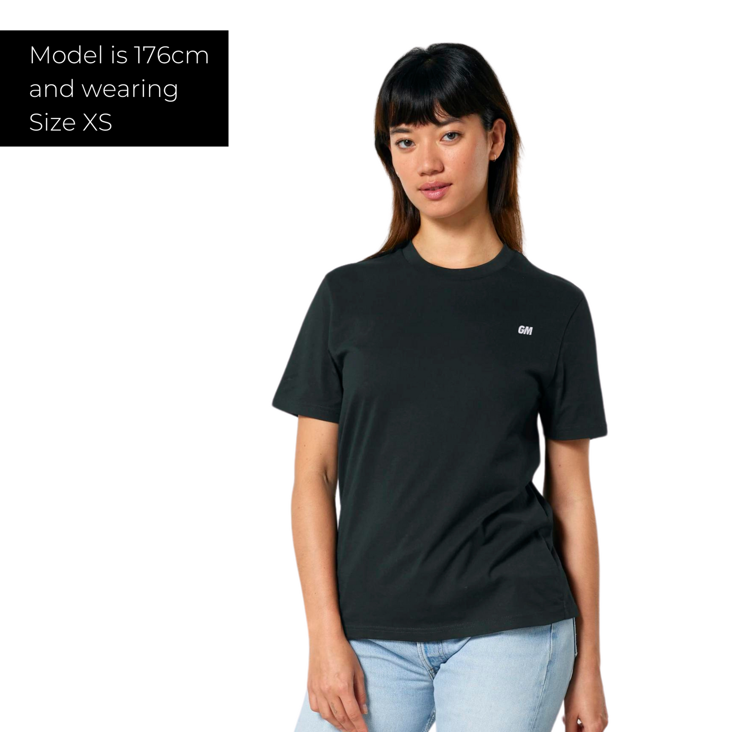 'GM' Embroidery Regular Fit T-Shirt