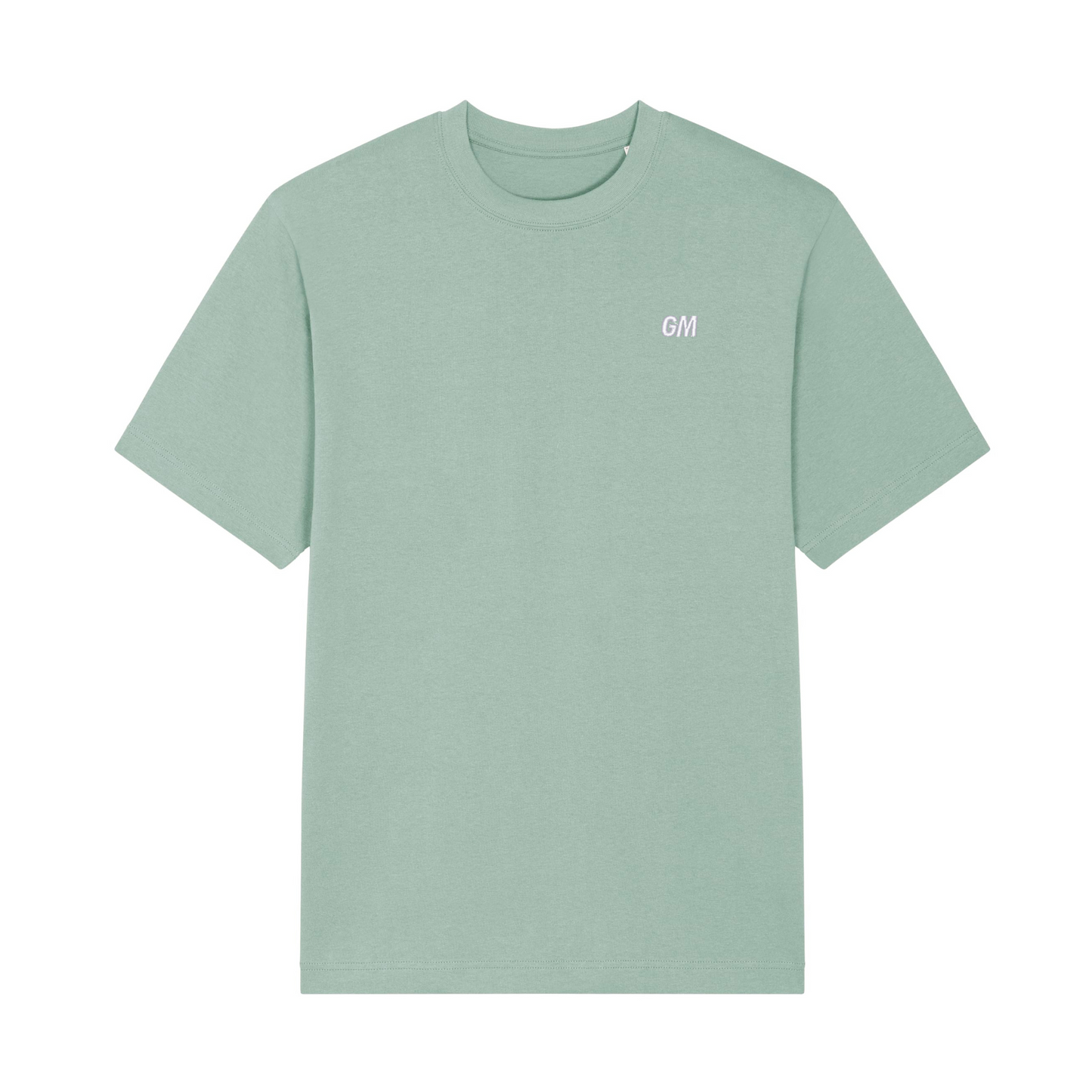 'GM' Embroidery Regular Fit T-Shirt