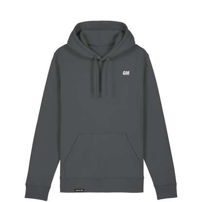 'GM' Regular Fit Hoodie with embroidery