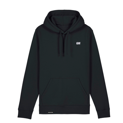 'GM' Regular Fit Hoodie with embroidery