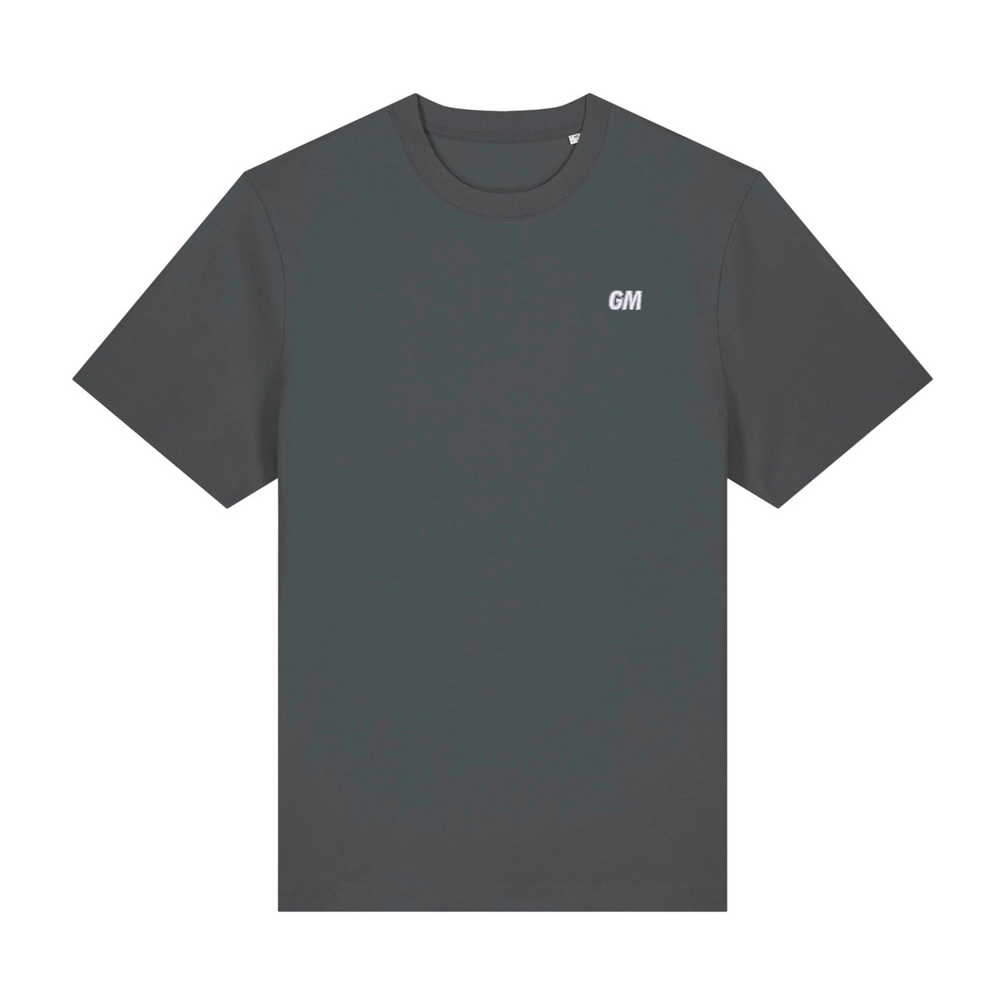 'GM' Embroidery Regular Fit T-Shirt