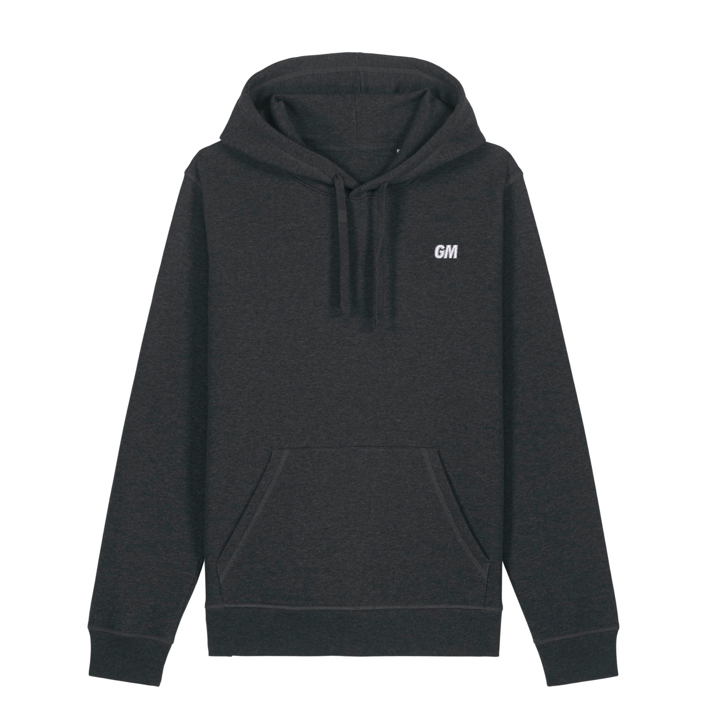 'GM' Regular Fit Hoodie with embroidery