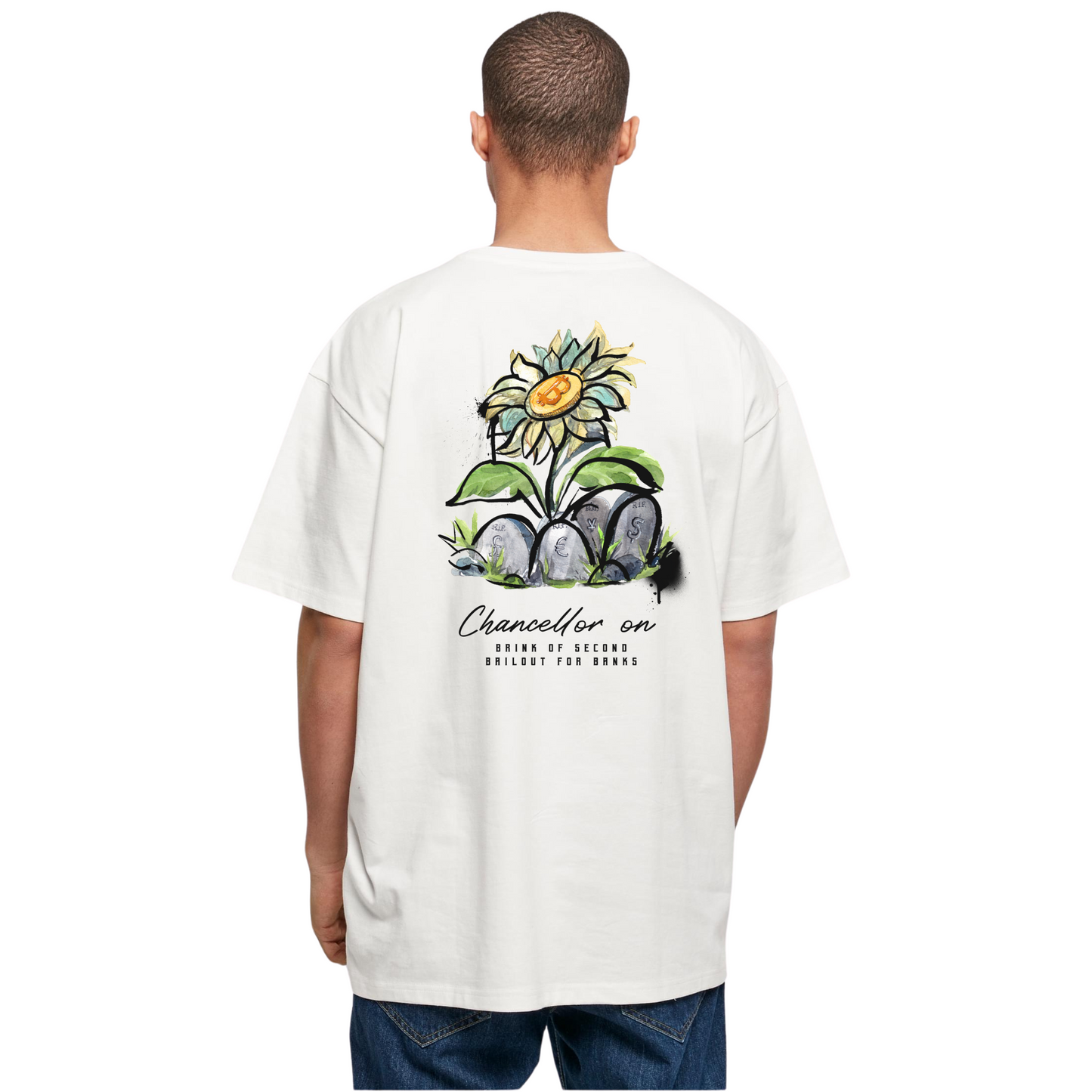 Oversized Bitcoin Flower T-Shirt