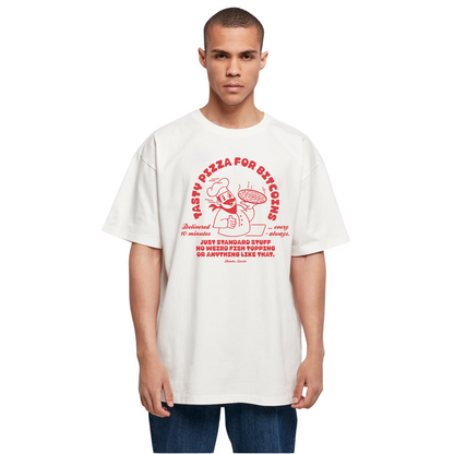 Bitcoin Pizza Guy Oversized T-Shirt